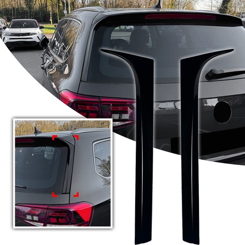 Rear window side spoiler trim - window,