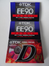 3 TDK New and Sealed Blank