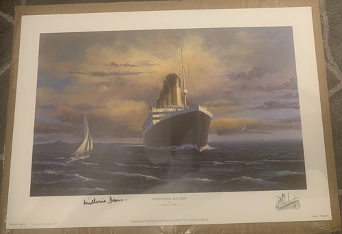 Millvina dean signed titanic - millvina,