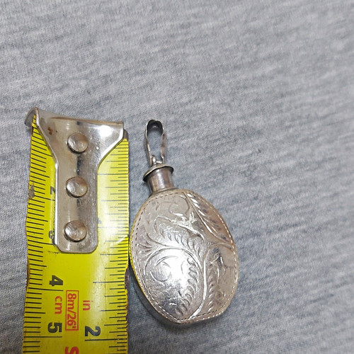 Antique sterling silver oval - sterling,