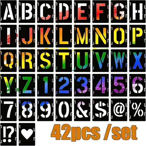 3inch letter stencils - letter,