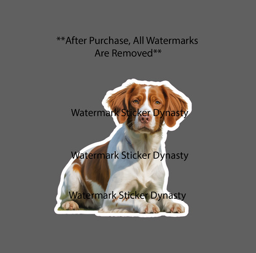 Brittany sticker waterproof - brittany,