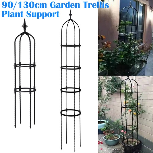 Metal garden obelisk trellis - garden,