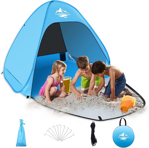 Pop beach tent sun shelter - up,