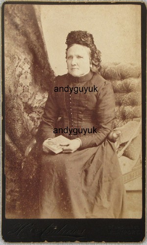 Cdv maryport andrews lady - cdv, book