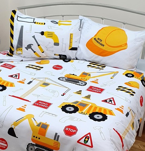 Construction bedding curtains - construction,