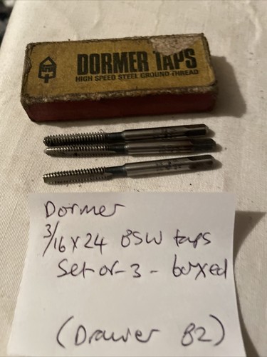 Dormer taps set - 3/16,