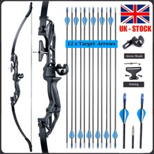 20-55lb Archery Takedown Recurve Bow for Beginner Adult Youth Hunting & Target