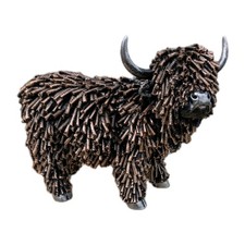 Highland Cow Ornament  Rustic