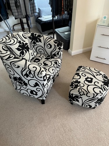 Tub chair and foot - foot,
