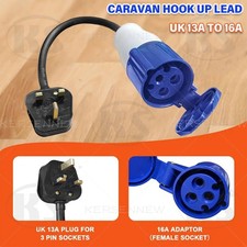 UK 13A to 16A Caravan Hook Up