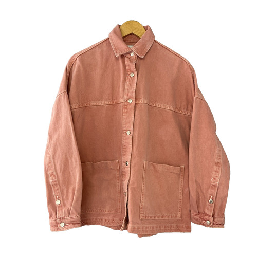 Zara dusty pink denim - dusty, shacket