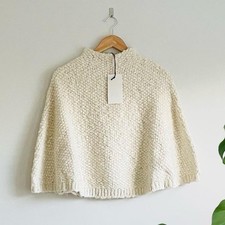Zara Cream Knit Cape Jumper