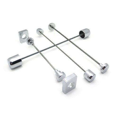 Fork axle caps covers chrome - covers,
