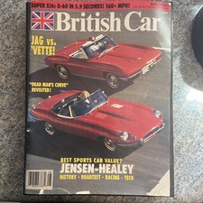 British Car Magazine, August 1991, Jag Vs Vette, Jensen Healey