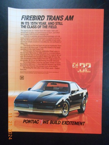 1984 pontiac firebird trans - 1984, am