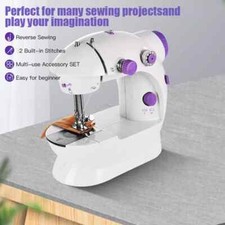 Mini Portable Home Travel Desk Sew Quick Hand-held Stitch Clothes Sewing Machine