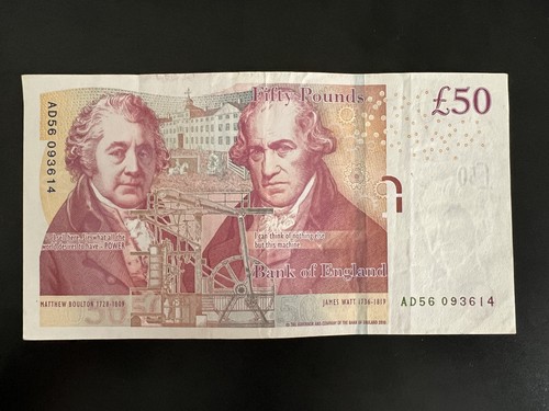 Old fifty pound note - £50,