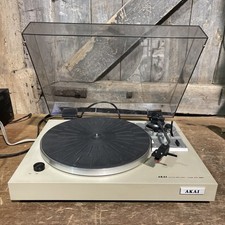 Akai AP-B21 Turntable Deck Record Player 33 Lp Works Has Auto Return & 45 issue