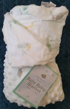 Primark Baby Ducks Frog Bird Print Blanket Double Sided reverse bump fleece