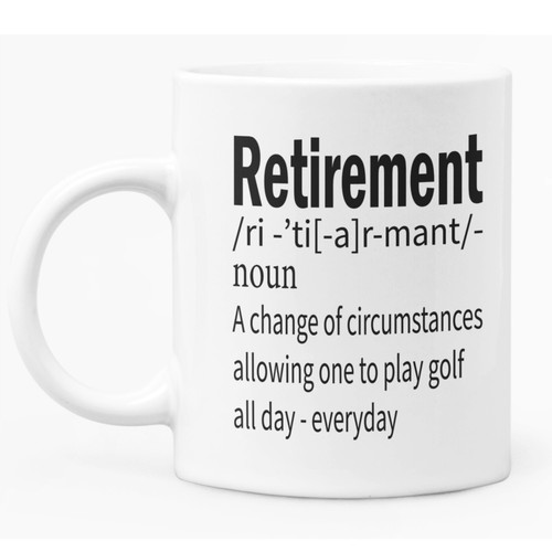 Retirement mug for - for, golfer