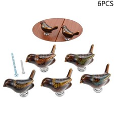 6 Pack Bird Pulls Door Knobs