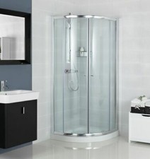 Gleam 900mm Quadrant Shower Enclosure - Chrome (Bathstore)  | RRP: £399