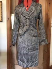 VINTAGE SILK SKIRT SUIT JACKET