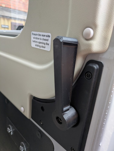 Extended sliding door - , handle