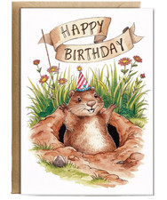 Happy Birthday cute ground hog