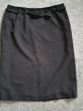 Smart black straight skirt