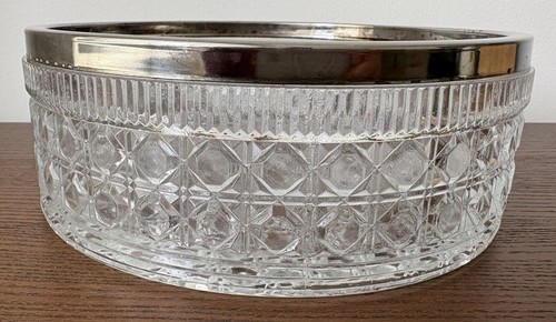 Vintage heavy pressed glass - heavy,