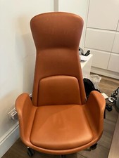 Milani Presidential Brown Leather Office Chair - Great Condition