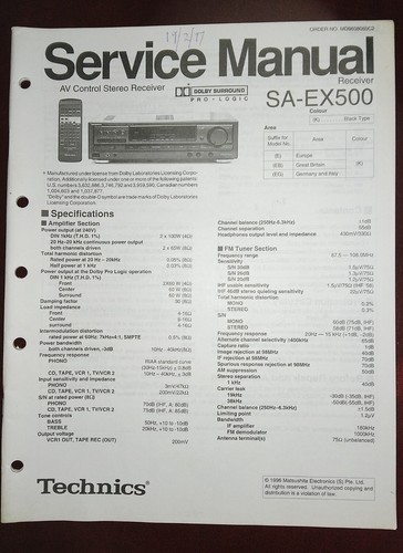 Technics control stereo - av,