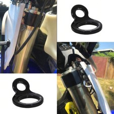 2x Motorcycle Parts Tie Down Anchors Hooks Dirt Bike Tie Down Strap Rings Black