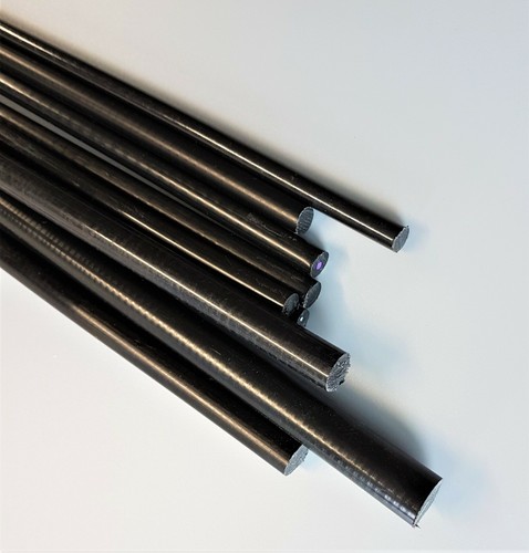 Nylon bar rod round - nylon, black