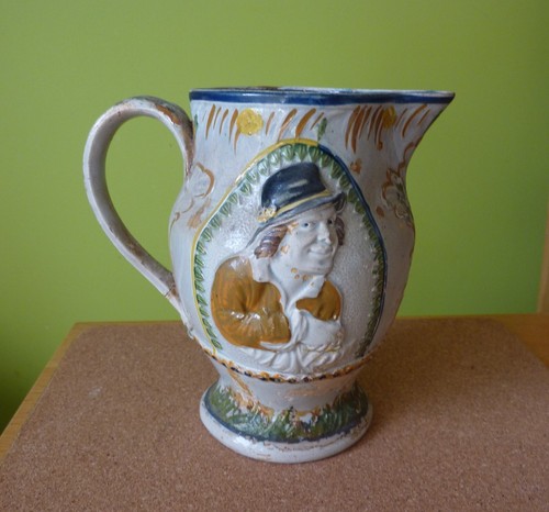 Pearlware prattware jug the - pearlware, "the