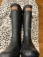 Hunter Wellies Black, Children's Size UK 2, EU 34