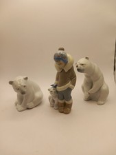 Lladro Eskimo Boy with Polar