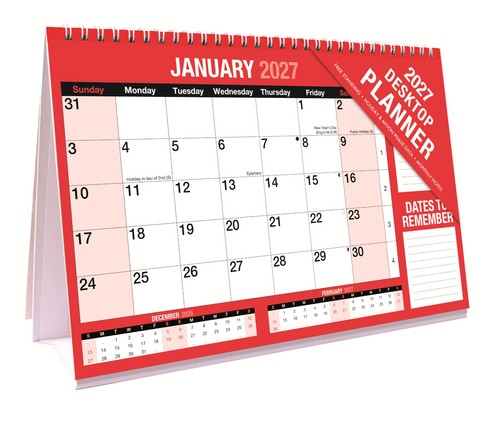 2027 stand desktop planner - desktop,