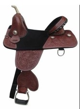New 16" Western Brown Leather