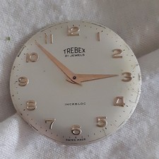 Vintage GENTS TREBEX Handing Winding Wrist Watch Movement ( needs winder) 