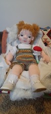 Girl with Dungaree Waldorf Doll Removable Clothing - Brand New Custom Created