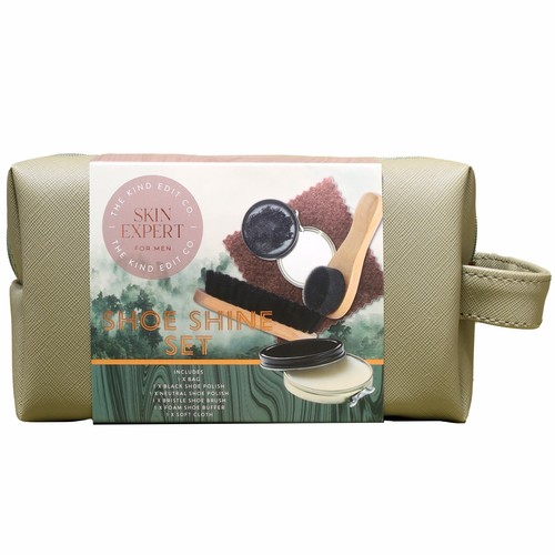 Shoe shine polish kit - shoe, set