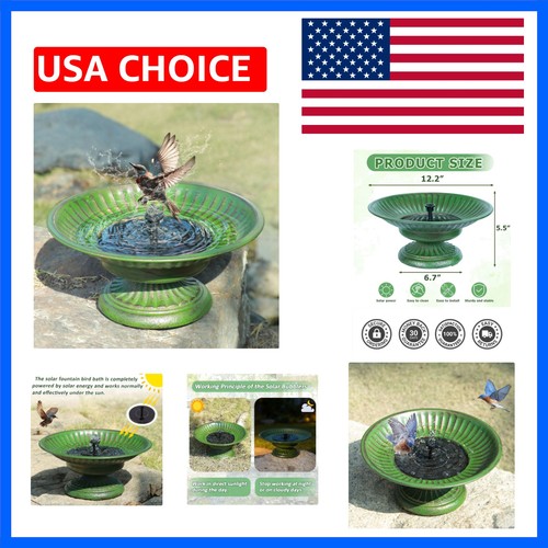Solar bird bath - bird,