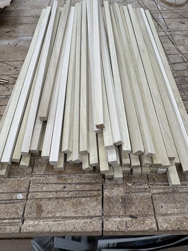 Square wood dowels - 1/4”,