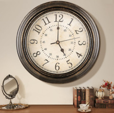 30cm Retro Farmhouse Style Vintage Non-Ticking Wall Clock (CK79)