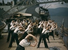 WWII Wrens doing physical