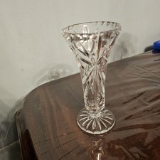 Vintage Crystal Cut Glass Bud