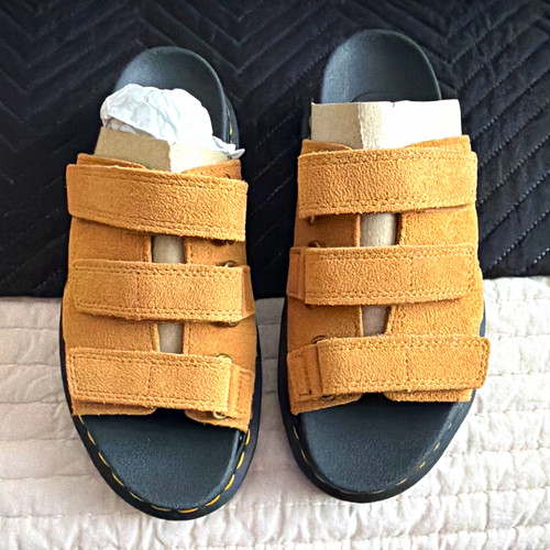 Martens raine slide suede - martens,